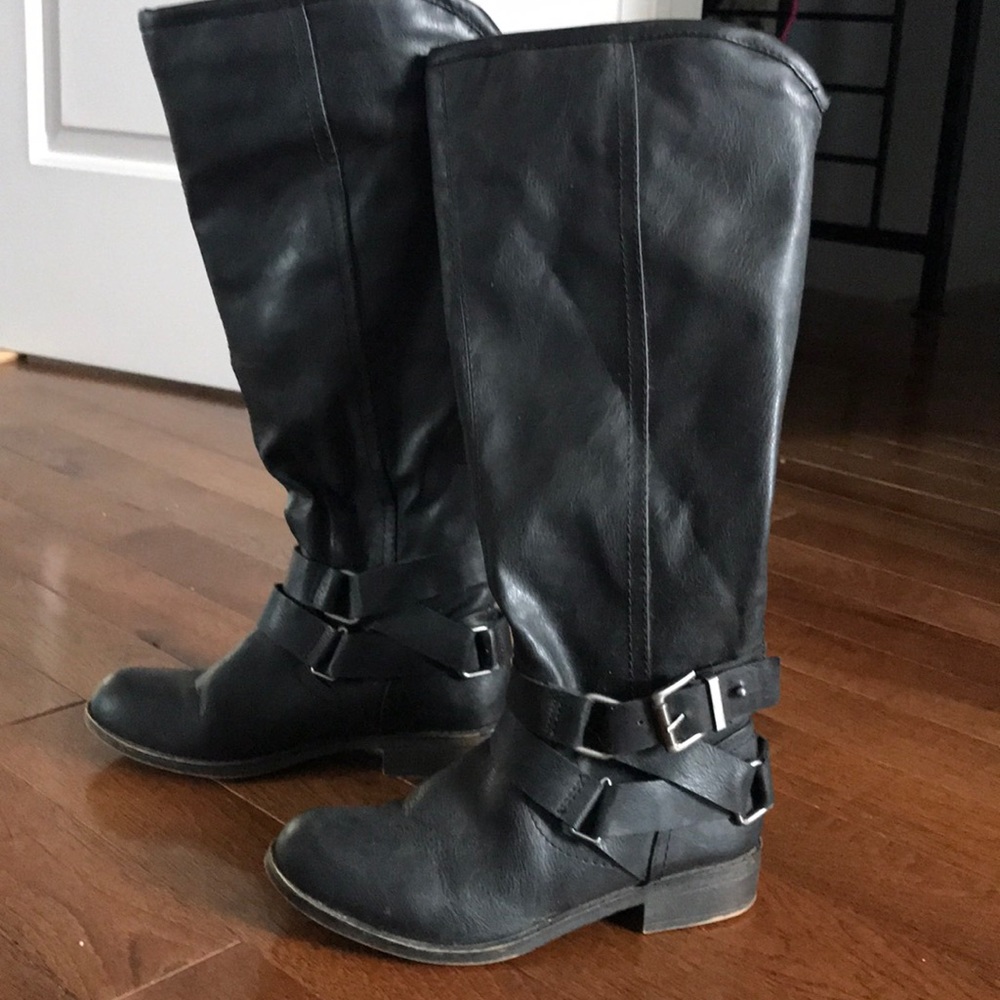 Madden girl knee high black boots